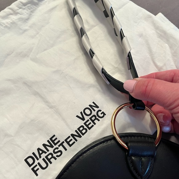 Diane Von Furstenberg Cowhide Leather Clutch Bag - Picture 5 of 10